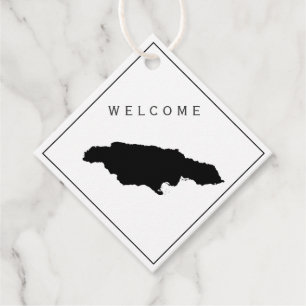 Étiquettes Cadeau Tag de cadeau de sac de bienvenue Jamaïque pour le