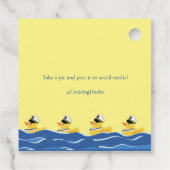 Étiquettes Cadeau Tag de canard de croisière (Dos)
