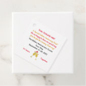 Étiquettes Cadeau Tag de canard de croisière Anniversaire (En situation)