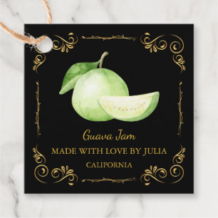 Étiquettes Cadeau Tag de Carré de confiture de goyave maison vintage