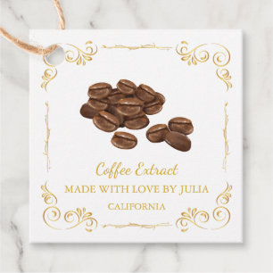 Étiquettes Cadeau Tag de Carré Hang vintage fait maison