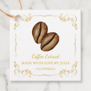 Étiquettes Cadeau Tag de Carré Hang vintage fait maison