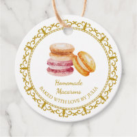 Tag de hachage de macarons maison vintage