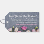 Étiquettes-cadeau Tag de hachage Merci Macarons (Dos (Horizontal))