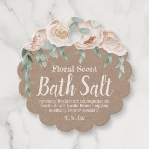 Étiquettes Cadeau Tag De Hang Pour Le Soak De Sel De Bain Maison