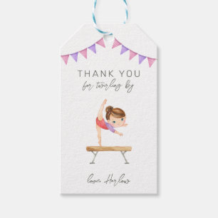 Étiquettes-cadeau Tag de la fête de gymnastique Favoriser