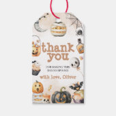 Étiquettes-cadeau Tag de Merci Halloween éffrayant (Devant)