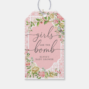 Étiquettes-cadeau Tag de préférence de la bombe de la Chinoiserie ro