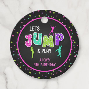 Étiquettes Cadeau Tag de préférence ronde pour l'anniversaire du Tra