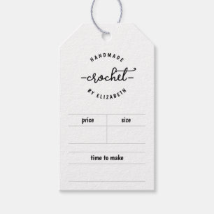 Étiquettes-cadeau Tag de prix artisanal pour Crochet Knit Macramé