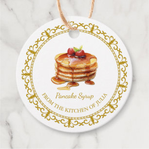 Étiquettes Cadeau Tag de sirop de crêpe maison vintage