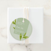 Étiquettes Cadeau Tag d'entreprise Tea Herbal Tea vert (En situation)