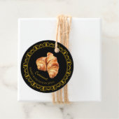 Étiquettes Cadeau Tag du Croissant fait maison vintage (En situation)