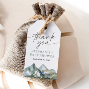 Étiquettes-cadeau Tag Favoriser le Baby shower de la forêt de montag