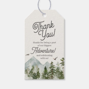 Étiquettes-cadeau Tag Forest Woodland Adventure Await Favor