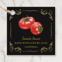 Tag Hang du Carré de la sauce tomate maison vintag