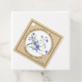 Étiquettes Cadeau Tag Kraft Fleur sauvage (En situation)