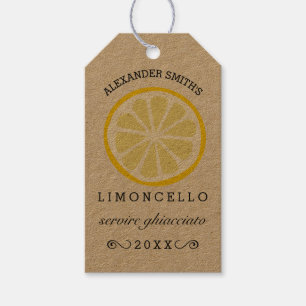 Étiquettes-cadeau Tag Limoncello maison Bouteille
