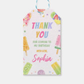 Étiquettes-cadeau Tag Merci Popsicle Baby shower d'anniversaire (Devant)