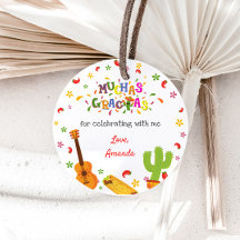 Tag Muchas Gracias Merci d'anniversaire mexicain
