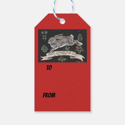 Étiquettes-cadeau Tag Red (Dos)