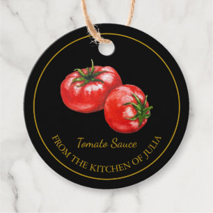 Étiquettes Cadeau Tag simple maison de sauce tomate Hang