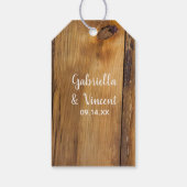 Étiquettes-cadeau Tag Sunflower Western Wedding Favor (Dos)