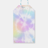 Étiquettes-cadeau Tag Tie Dye 1st Birthday Merci (Dos)