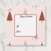 Étiquettes Cadeau Tag-Trees Cadeaux de Noël (Devant)