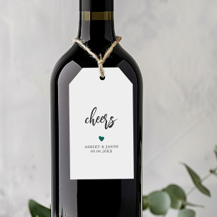 Étiquettes-cadeau Tag, vin Mariage ou champagne