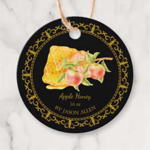 Étiquettes Cadeau Tag vintage Honeypeb Apple infusée de miel Hang