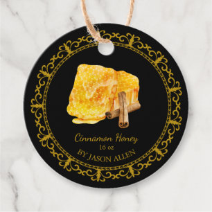 Étiquettes Cadeau Tag vintage Honeypeb Cinnamon infusé Honey Hang