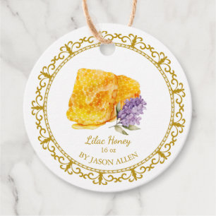 Étiquettes Cadeau Tag vintage Honeypeb Lilac Infusé Honey Hang