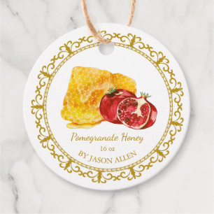 Étiquettes Cadeau Tag vintage Honeypeb Pomegrana Honey Hang