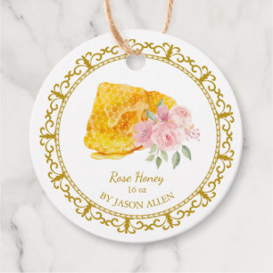 Étiquettes Cadeau Tag vintage Honeypeb Rose infusé Honey Hang