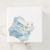 Étiquettes Cadeau Tag Winter Wonderland Wedding Favor (En situation)