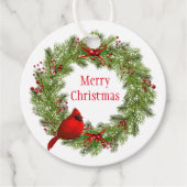 Étiquettes Cadeau Tag-Wreath (Devant)