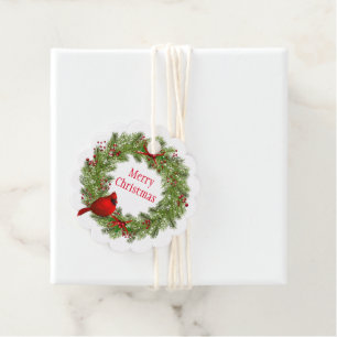 Étiquettes Cadeau Tag-Wreath Favoriser Tags