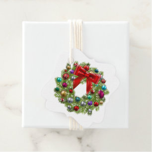 Étiquettes Cadeau Tag-Wreath Favoriser Tags