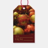 Étiquettes-cadeau Tags cadeaux Christmas Baubles (Dos)
