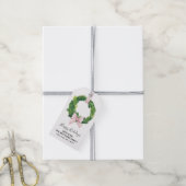 Étiquettes-cadeau Tags cadeaux de Noël En vichy Wreath (Avec de la ficelle)