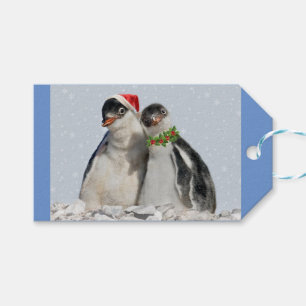 Étiquettes-cadeau Tags cadeaux de pingouins de fête