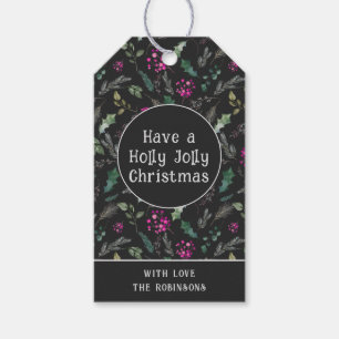 Étiquettes-cadeau Tags cadeaux Holly Jolly Christmas