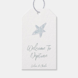 Étiquettes-cadeau Tags cadeaux Mariage côtier de poisson-Starfish de