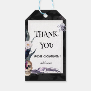 Étiquettes-cadeau Tags cadeaux Mariages Halloween Crâne floral