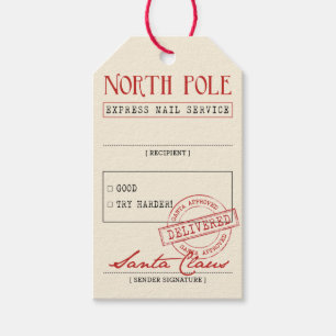 Étiquettes-cadeau Tags cadeaux officiels Père Noël