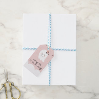 Étiquettes-cadeau Tags de notre petit Baby shower rose Boo