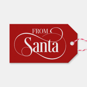 Étiquettes-cadeau Tags des cadeaux de Noël de Santa Claus
