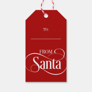 Étiquettes-cadeau Tags des cadeaux de Noël de Santa Claus