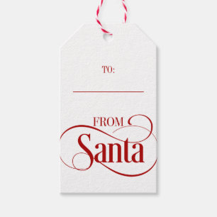 Étiquettes-cadeau Tags des cadeaux de Noël de Santa Claus